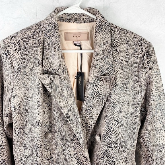 [Blank NYC] Snakeskin Animal Printed Blazer Jacket - Picture 5 of 6